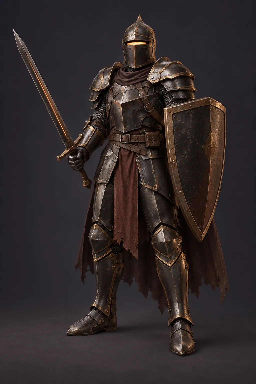Ashen Knight character concept